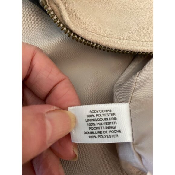 U.S. Air Force Falcon Cutter & Buck Beige Lightweight Jacket Front Zip Large - Picture 6 of 11